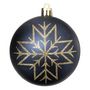 Voir la diapositive 3 : ATMOSPHERA Lot de 8 Boules de Noël  Maison des Couleurs  8cm Bleu & Or