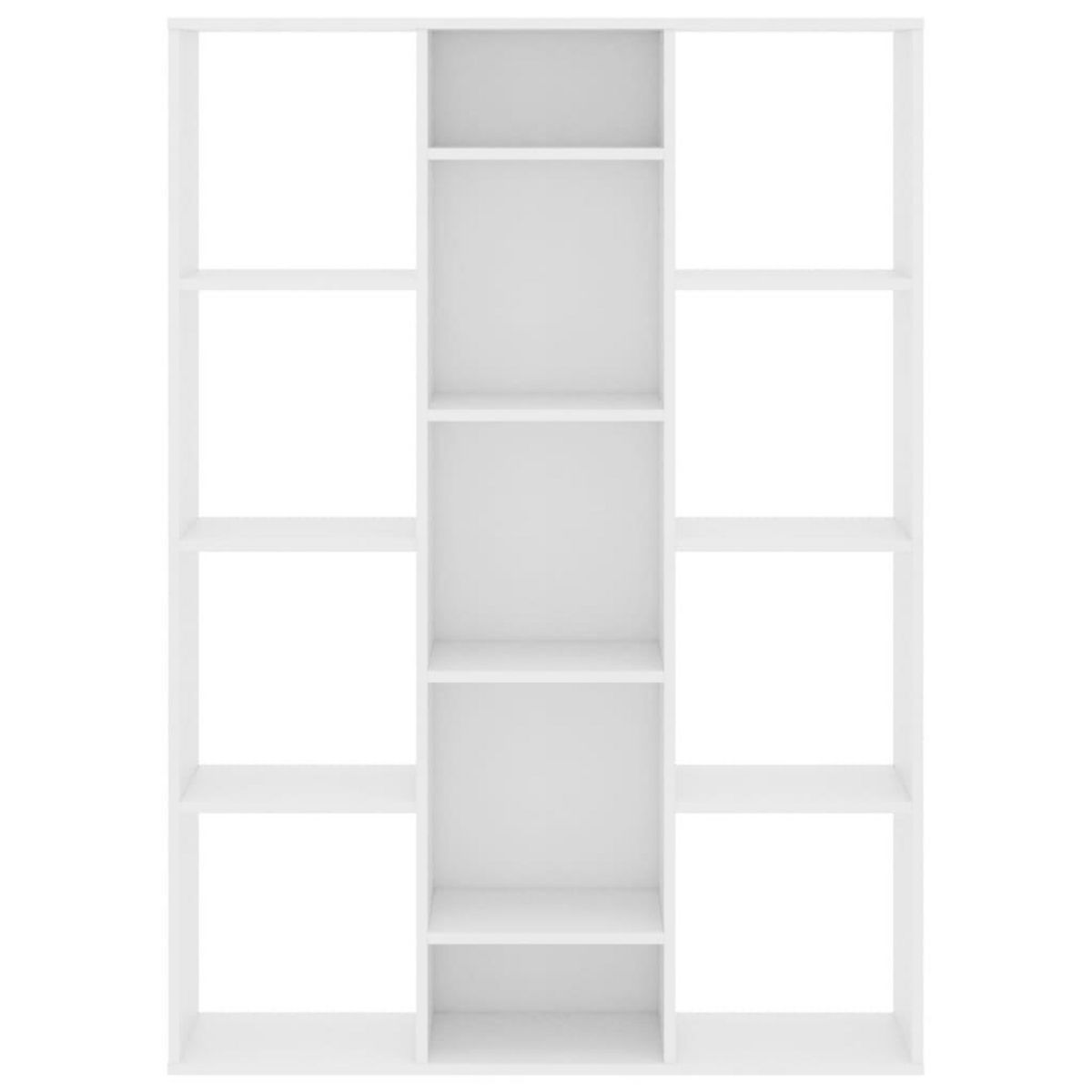 VIDAXL Separateur de piece/Bibliotheque Blanc 100x24x140 cm