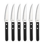 Amefa Coffret 6 couteaux steak lame crantée noir - 700000MB02RB6