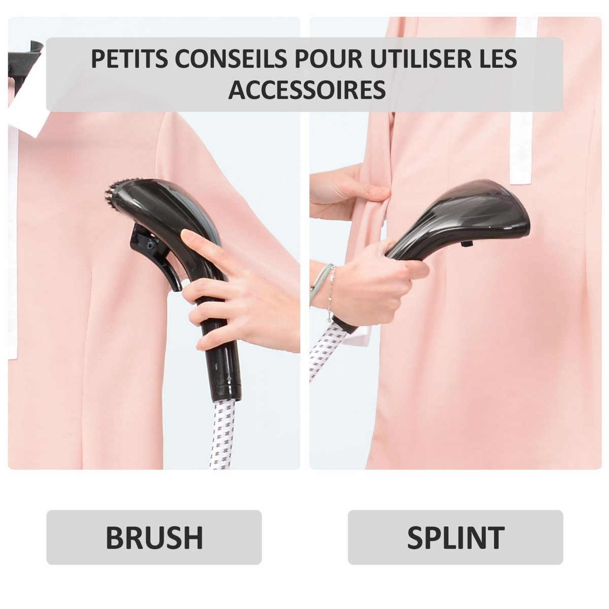 HOMCOM HOMCOM Défroisseur vapeur vertical défroisseur à vêtements 1,4 L 1950 W débit vapeur 30g/min tige telescopique jaune noir