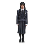 CHAKS Déguisement Uniforme Noir & Gris Mercredi - Fille - 11/12 ans (145 à 152 cm)
