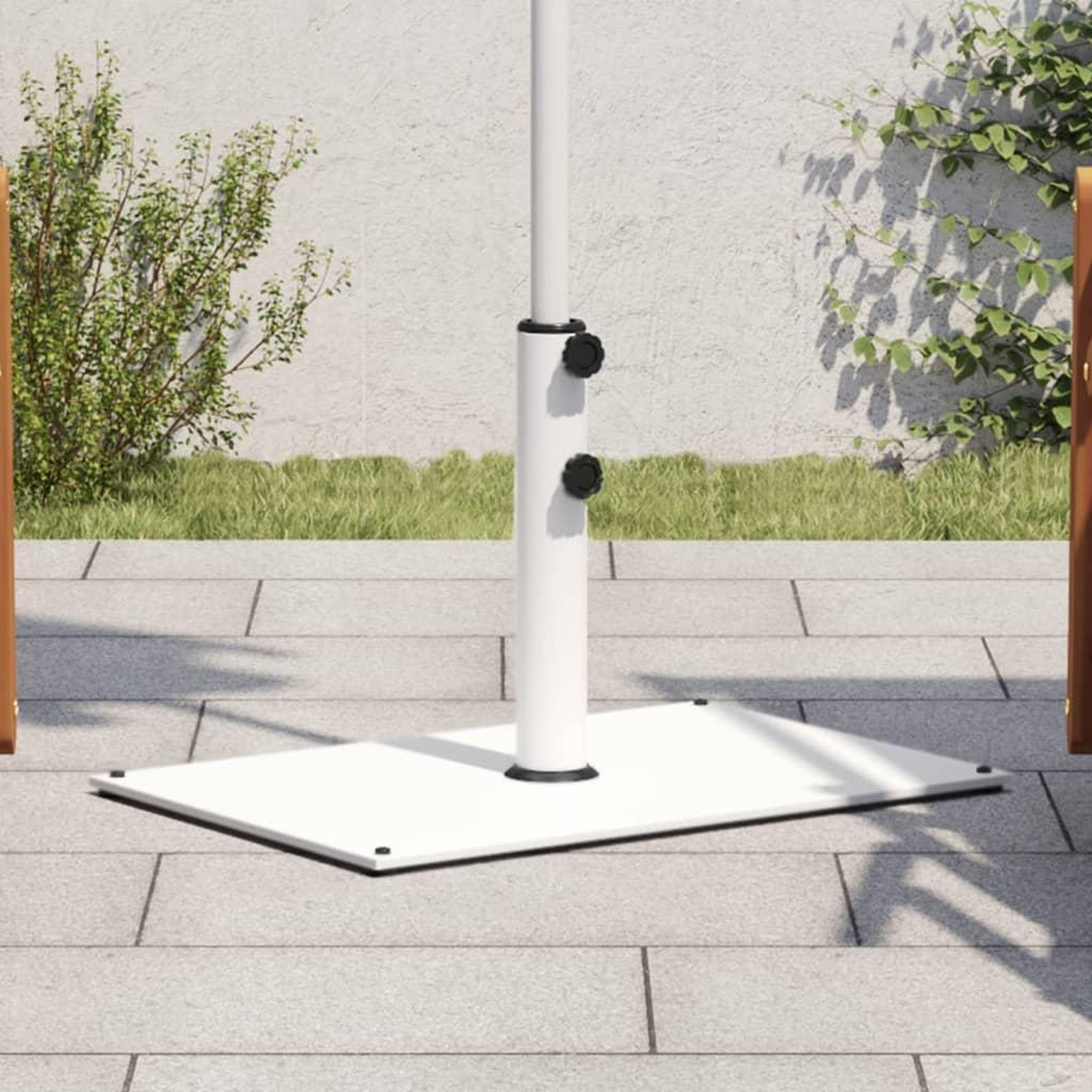 VIDAXL Base de parasol pour mats Ø32/38/48 mm 15 kg rectangulaire