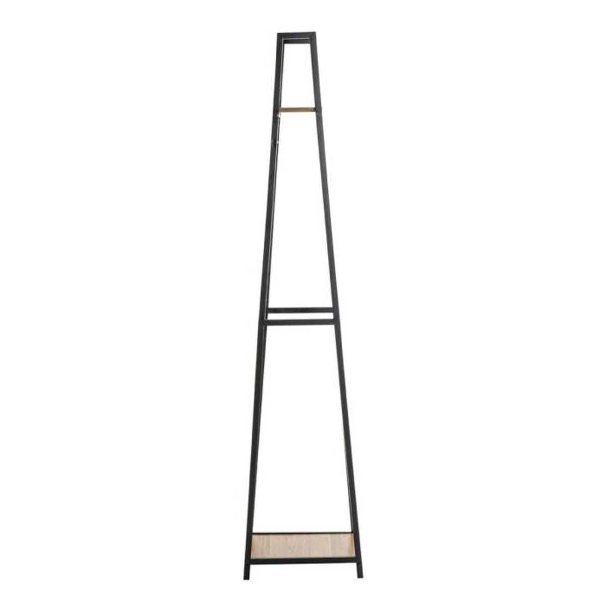 Paris Prix Portant à Vêtements  Miranda  166cm Chêne Foncé & Noir