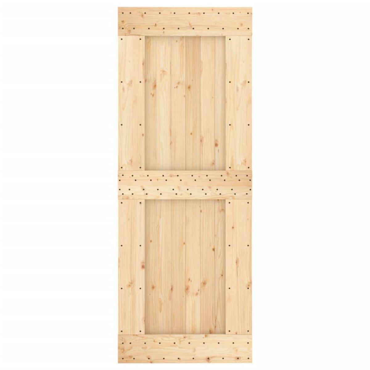 VIDAXL Porte NARVIK 80x210 cm bois massif de pin