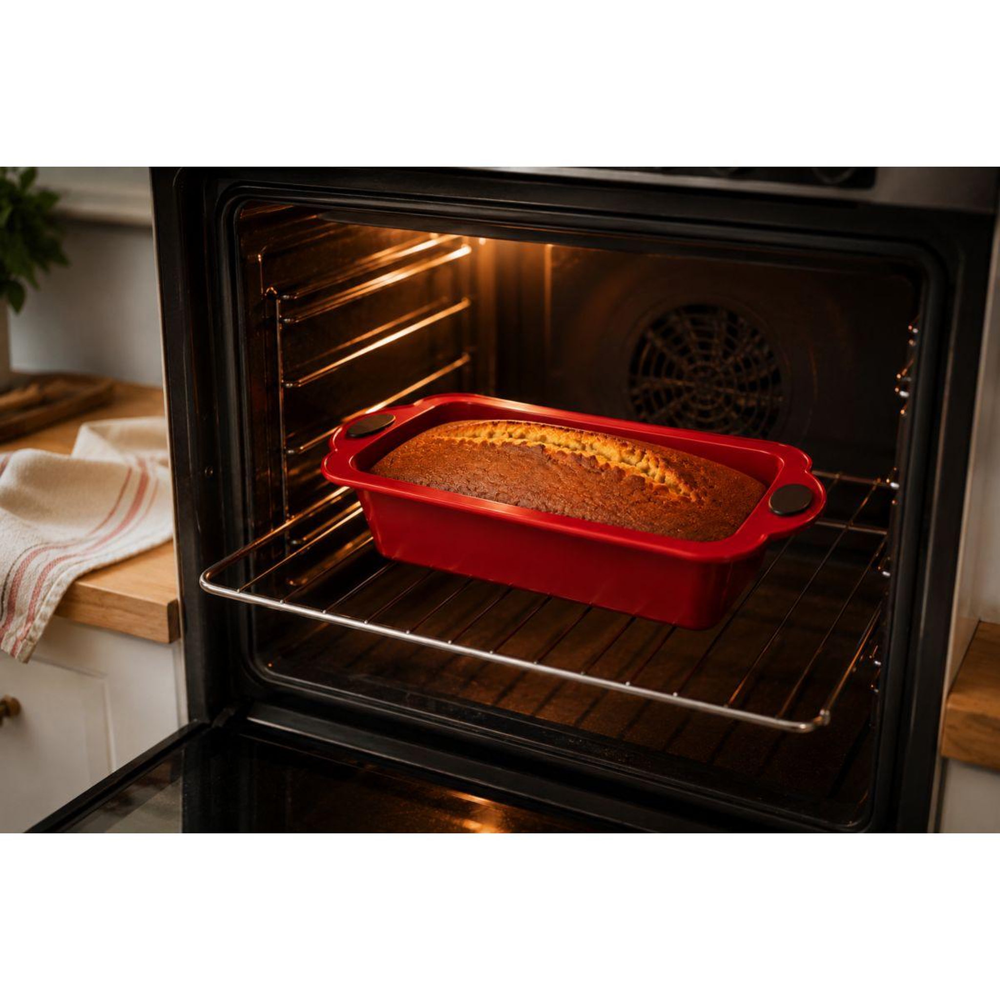 Voir la diapositive 3 : ESSENTIEL B Moule à cake renfort métal 24cm