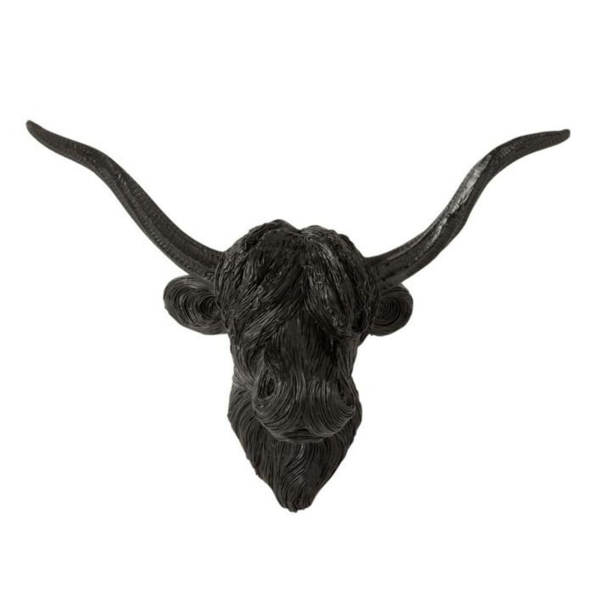 Paris Prix Trophée Mural Déco  Tête de Buffle  42cm Noir