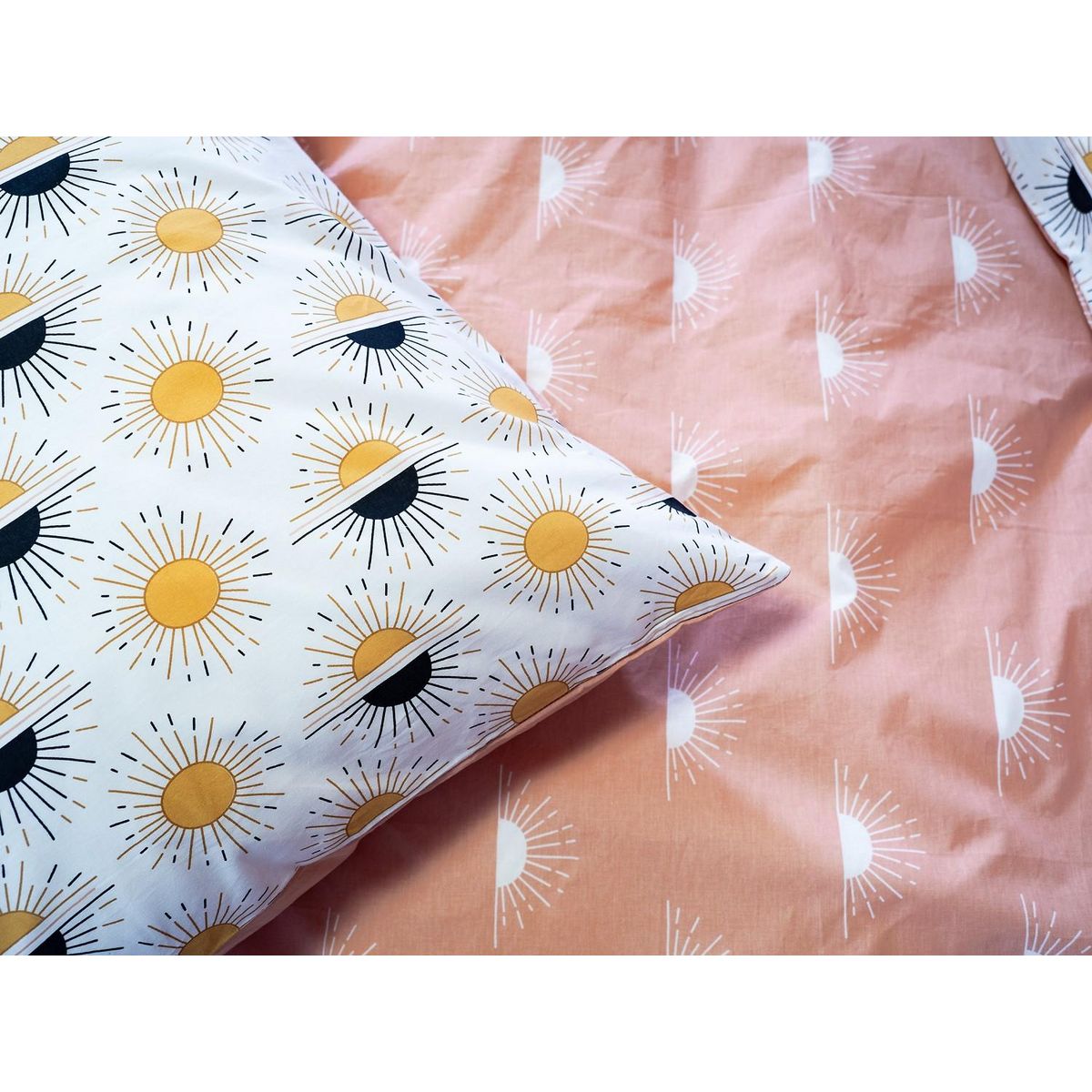 Home collection Parure de couette 2pcs 140x200cm better coton bci terramea