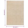 Voir la diapositive 6 : VIDAXL Tapis a poils courts 240x340 cm Beige