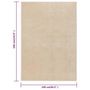 Voir la diapositive 6 : VIDAXL Tapis a poils courts 240x340 cm Beige