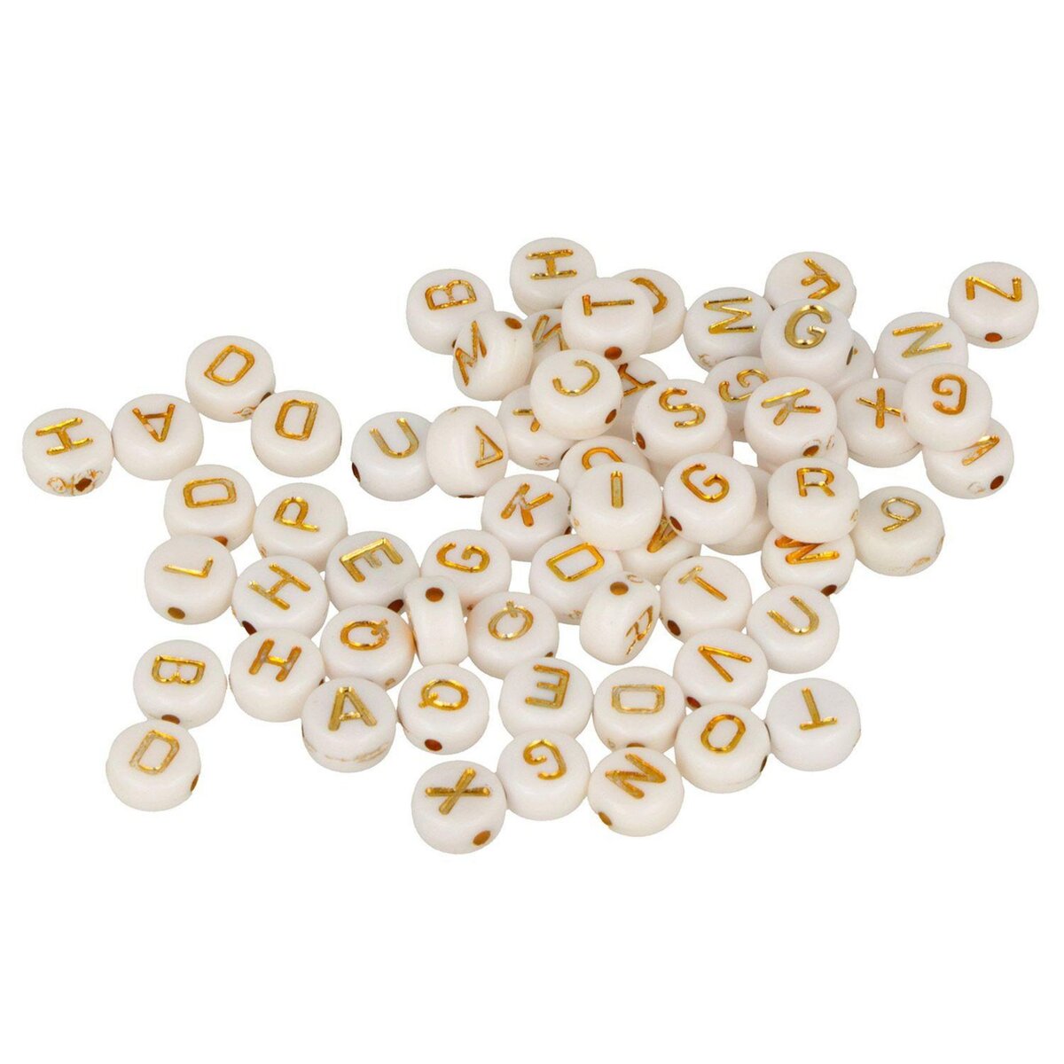 Artemio 300 perles blanches alphabet