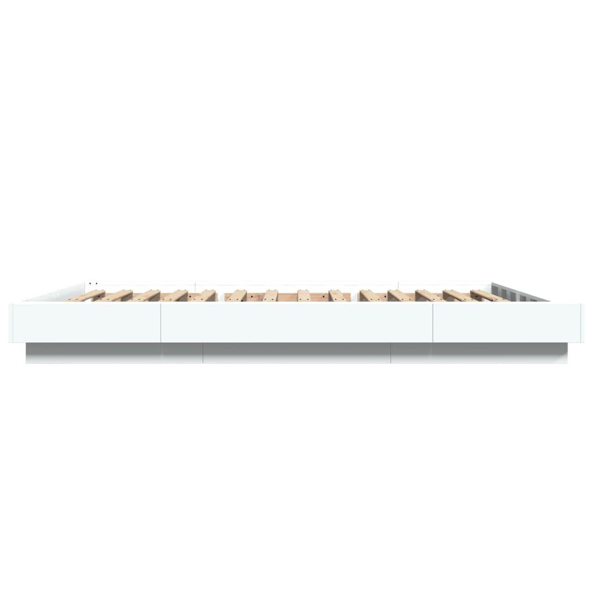 Voir la diapositive 5 : VIDAXL Cadre de lit sans matelas blanc 135x190 cm