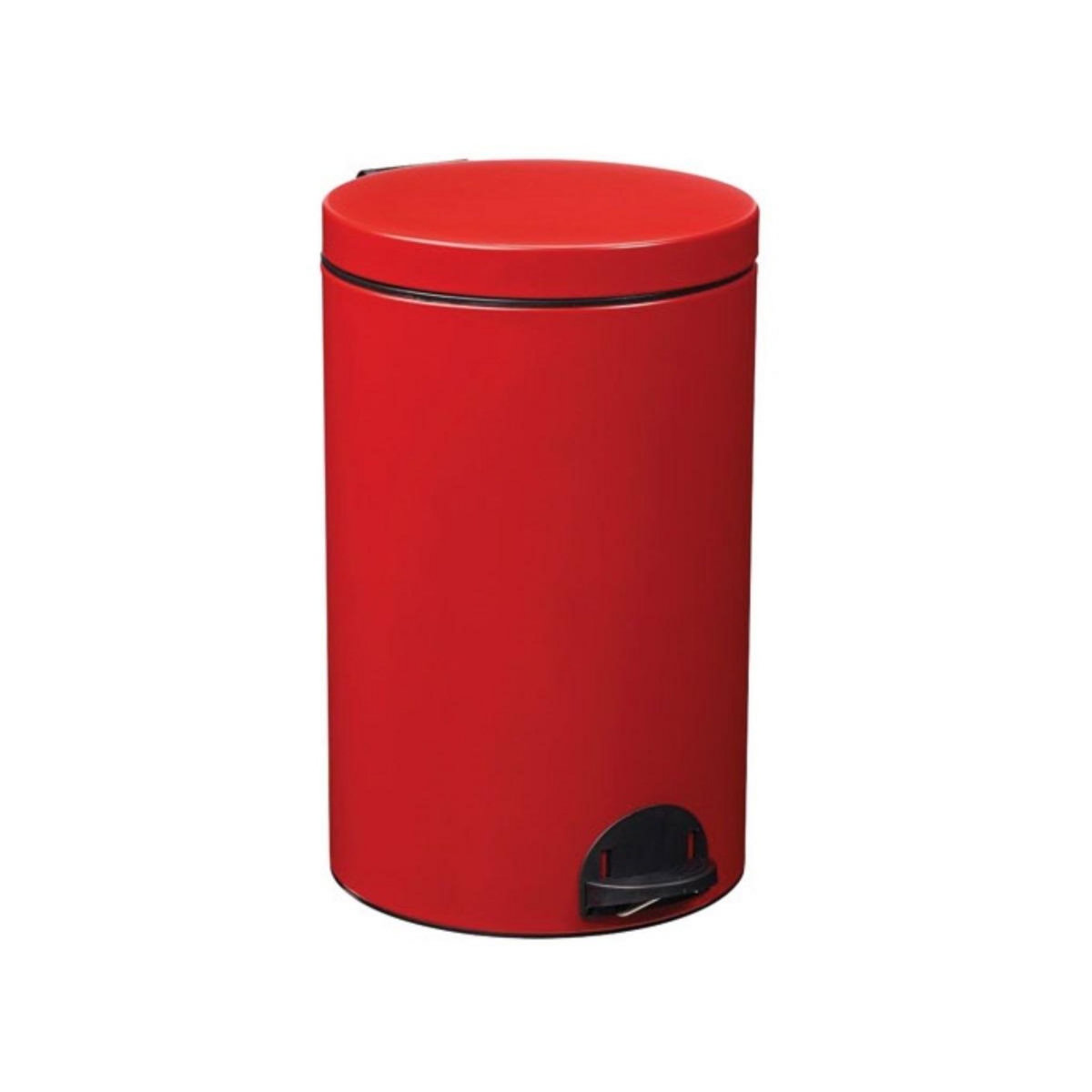 Rossignol Poubelle à pédale 20l rouge - 90259