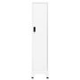Voir la diapositive 2 : VIDAXL Armoire a casiers Blanc 38x45x180 cm Acier