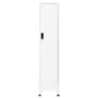 Voir la diapositive 2 : VIDAXL Armoire a casiers Blanc 38x45x180 cm Acier