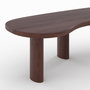 Voir la diapositive 3 : Rendez vous déco Table basse organique en bois massif de mindi foncé-Brandan