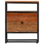Voir la diapositive 4 : VIDAXL Table de chevet 40 x 30 x 50 cm Bois de recuperation et acier
