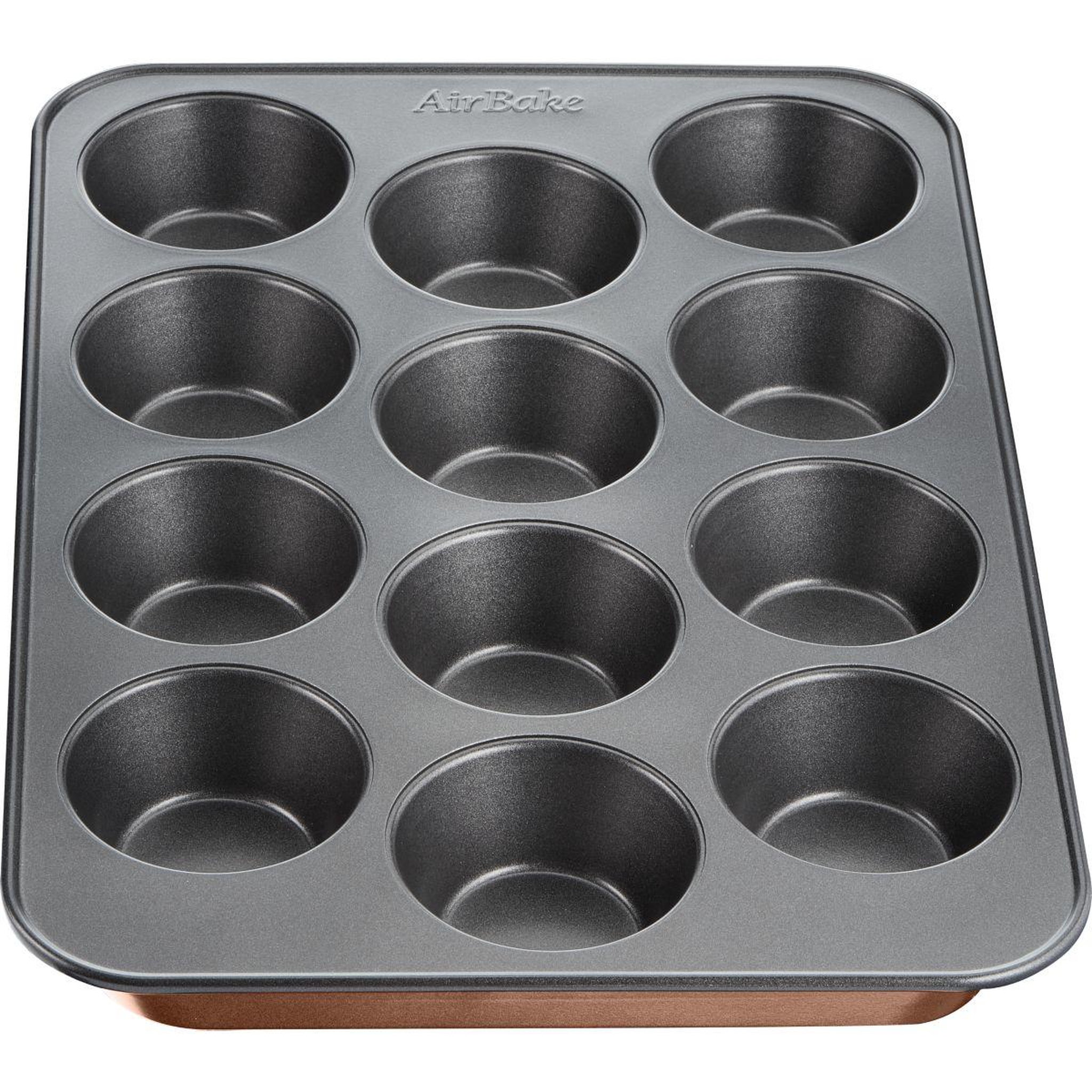 Voir la diapositive 4 : TEFAL Moule à muffin airbake 12 muffins