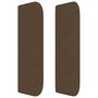 Voir la diapositive 4 : VIDAXL Tete de lit avec oreilles Marron Fonce 103x16x78/88 cm Tissu