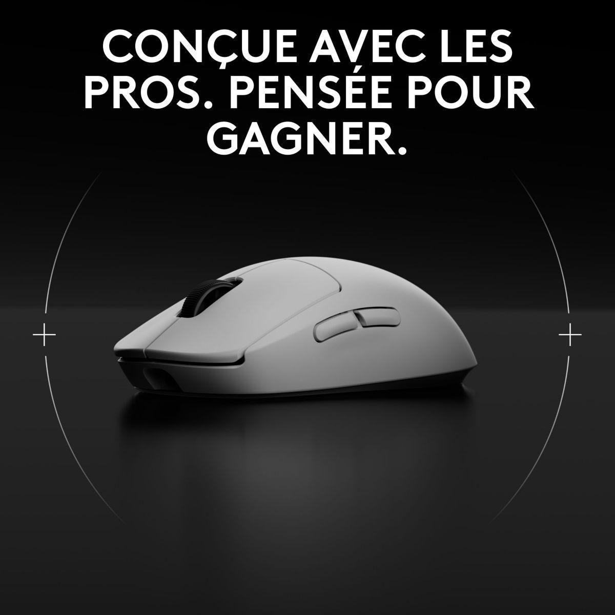 Logitech Souris Gamer Sans Fil G PRO 2 Lightspeed Wireless Blanche