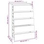 Voir la diapositive 6 : VIDAXL Commode Noir 60x36x103 cm Bois d'ingenierie