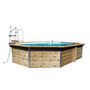 Voir la diapositive 2 : WATERCLIP Piscine en bois octogonale 460x129 CLEOFAS
