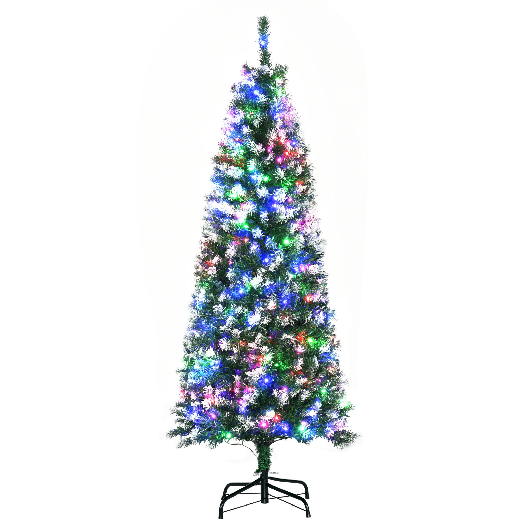 Sapin de Noël artificiel lumineux LED x 250 multicolore aspect