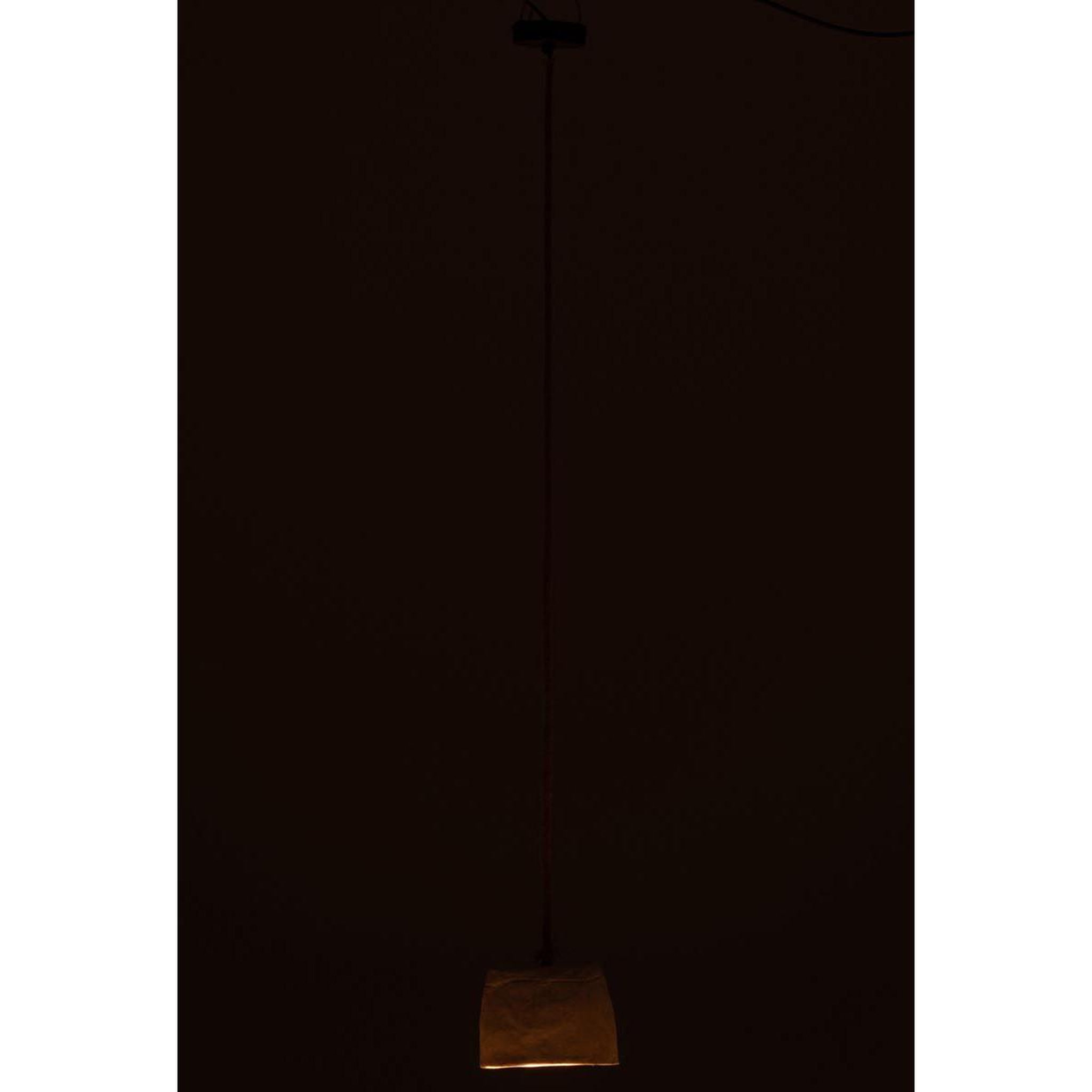 Voir la diapositive 4 : J-LINE Lampe Suspension Papier Mâché  Bali  20cm Blanc