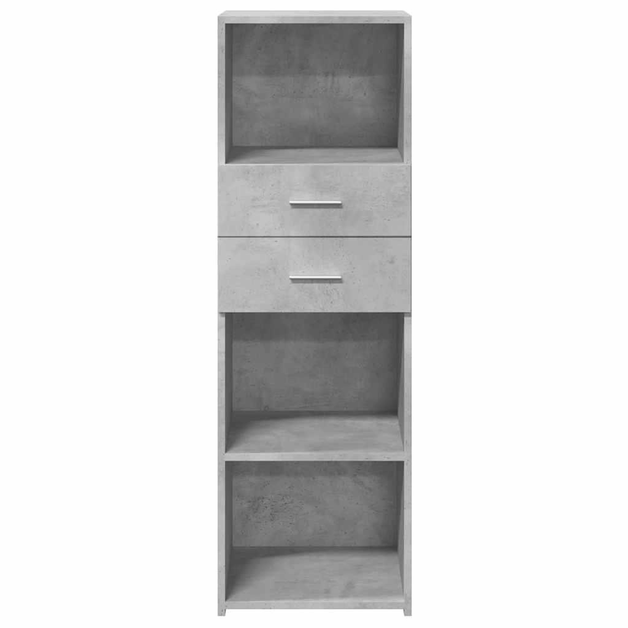 Voir la diapositive 4 : VIDAXL Buffet haut gris beton 40x42,5x124 cm bois d'ingenierie