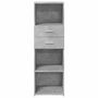 Voir la diapositive 4 : VIDAXL Buffet haut gris beton 40x42,5x124 cm bois d'ingenierie