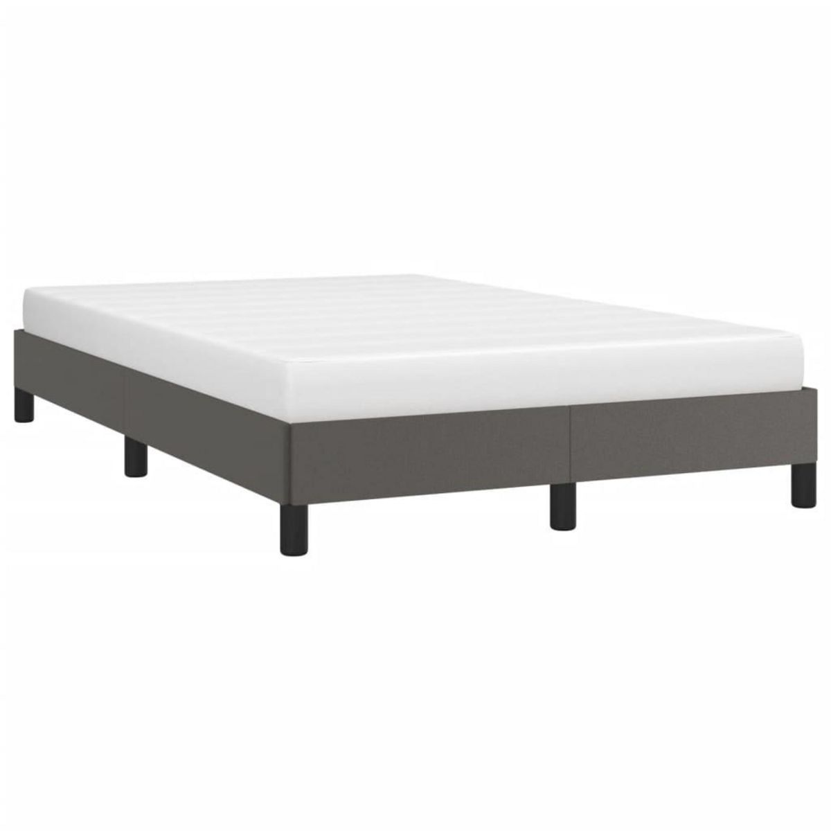 VIDAXL Cadre de lit sans matelas gris 120x190 cm similicuir