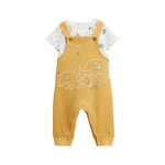 Petit Béguin Ensemble salopette bébé et t-shirt Hawaiki. Coloris disponibles : Jaune