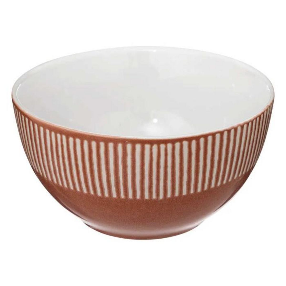 SECRET DE GOURMET Lot de 6 Bols en Céramique  Maya  70cl Corail