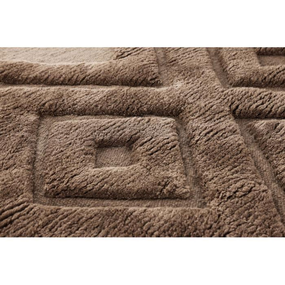 Paris Prix Tapis Déco en Laine  Dahlia  200x300cm Marron Foncé