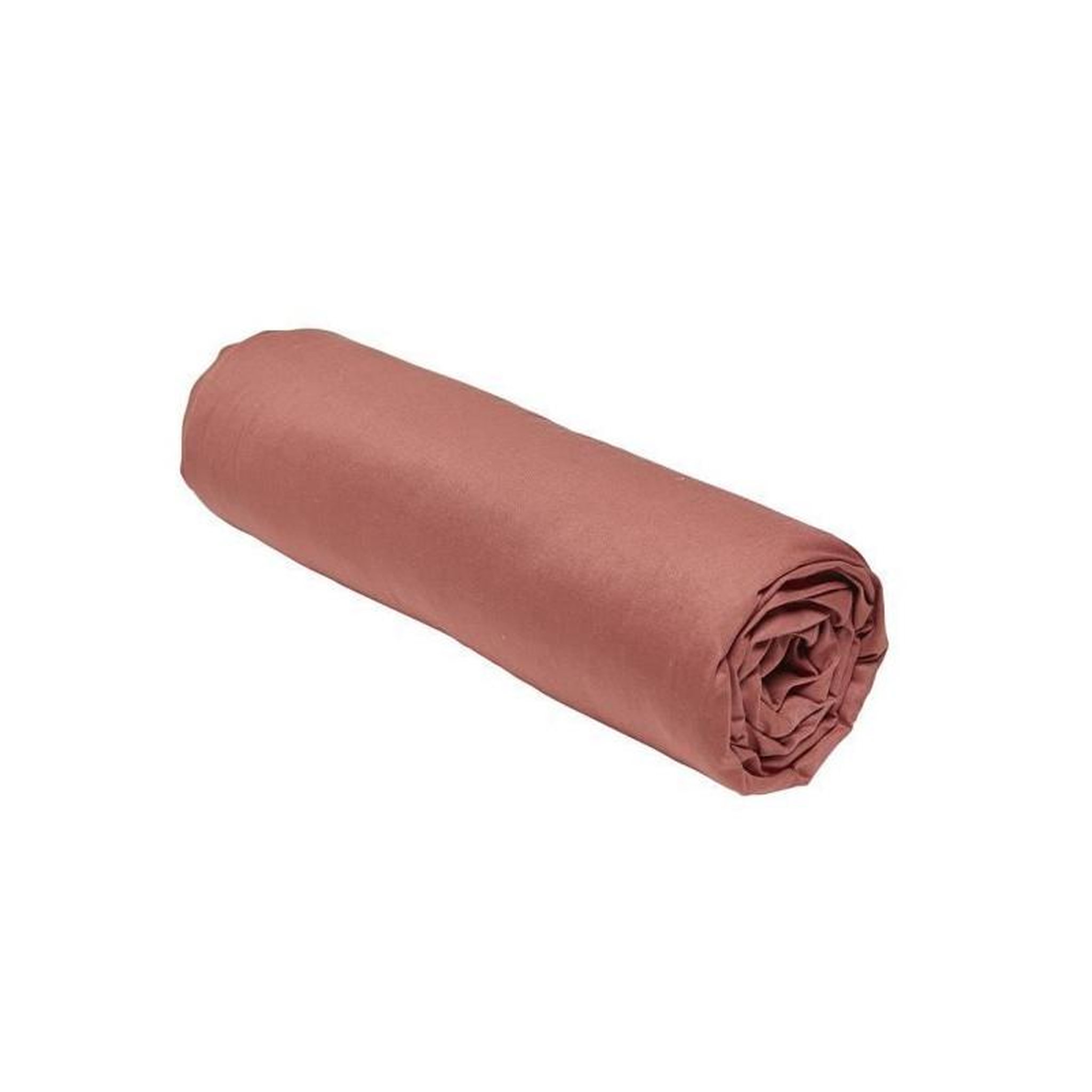 Today Drap housse TODAY Essential - 160 x 200+30 cm - 2 personnes - 100% Coton uni - Terracotta