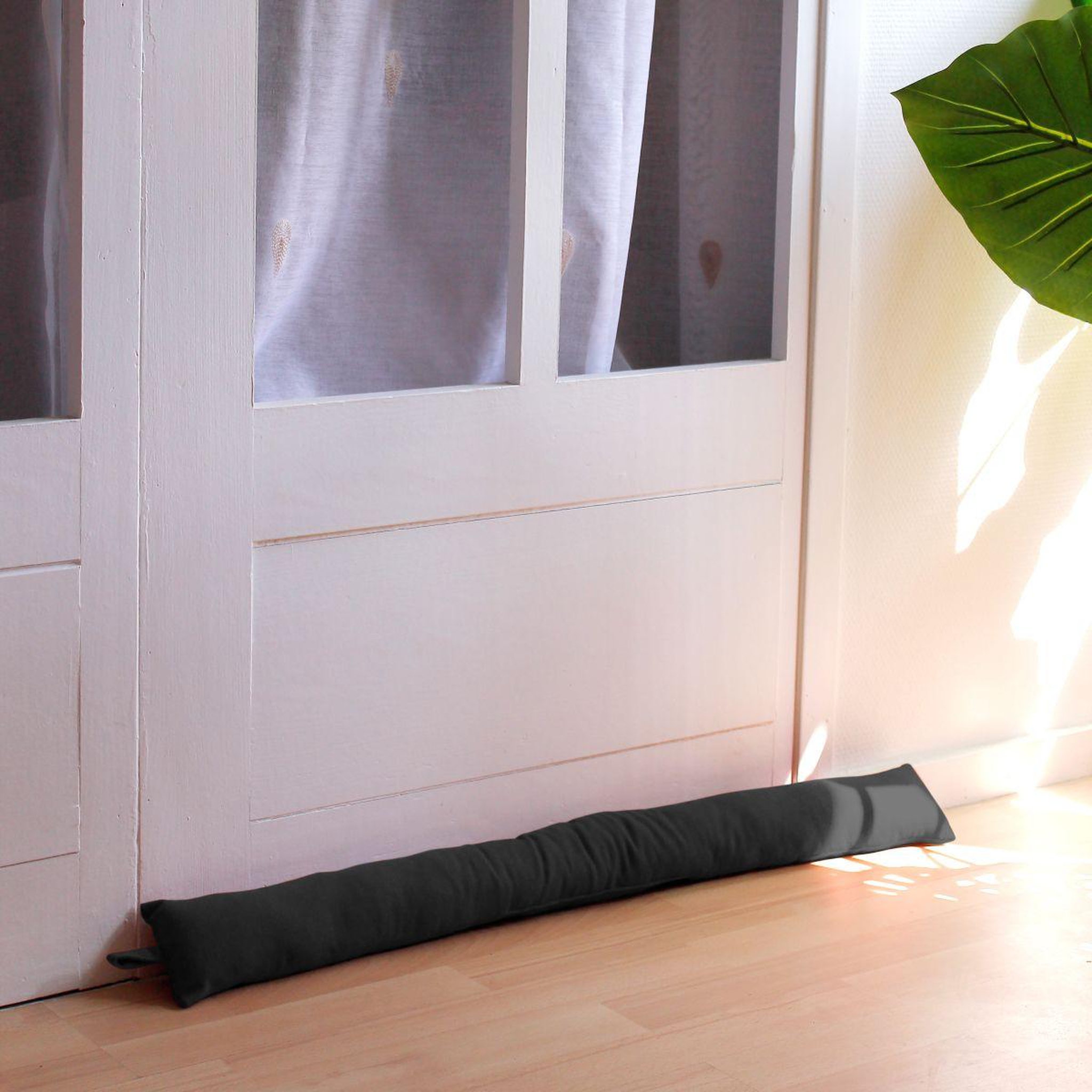Voir la diapositive 3 : ENJOY HOME Boudin bas de porte en coton  dune  80cm gris foncé