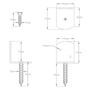 Voir la diapositive 6 : VIDAXL Supports de panneau de cloture 4 pcs Forme en L Metal galvanise