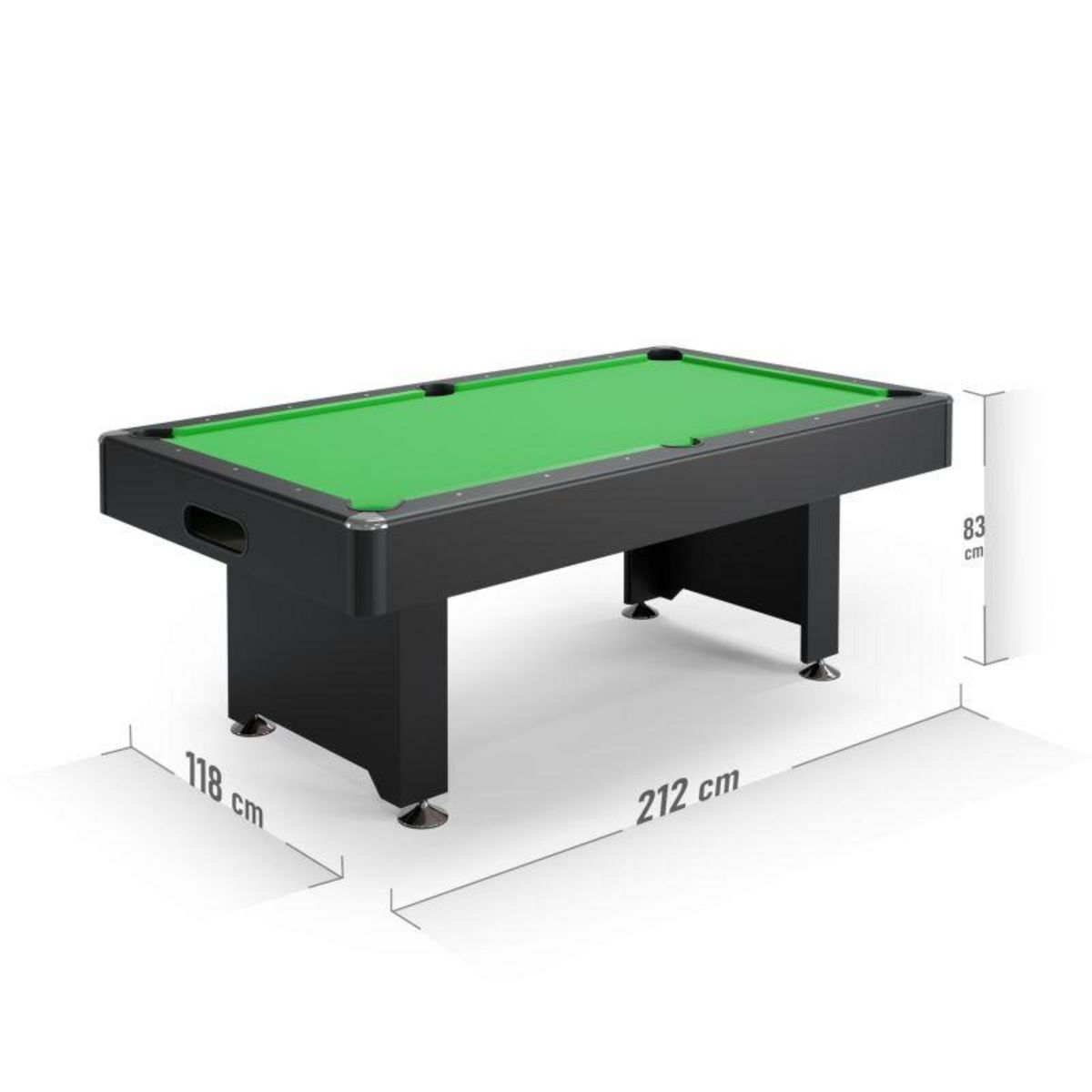 SOKKER Billard américain ARMSTRONG 212 x 118 x 86 cm - Retour de boules automatique et Accessoires inclus