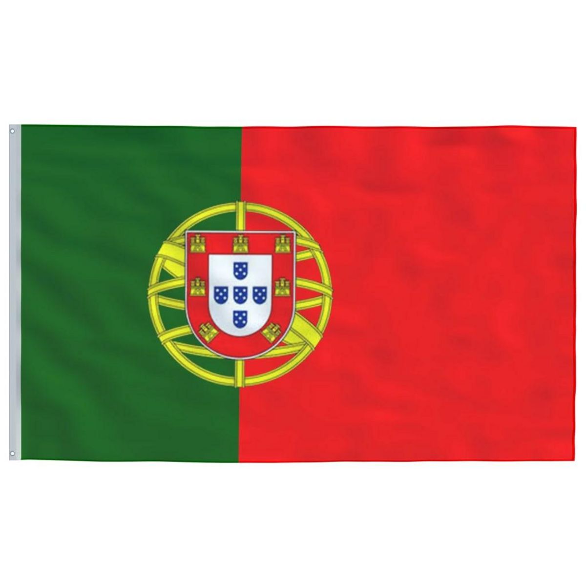 VIDAXL Drapeau du Portugal et mat 6,23 m Aluminium