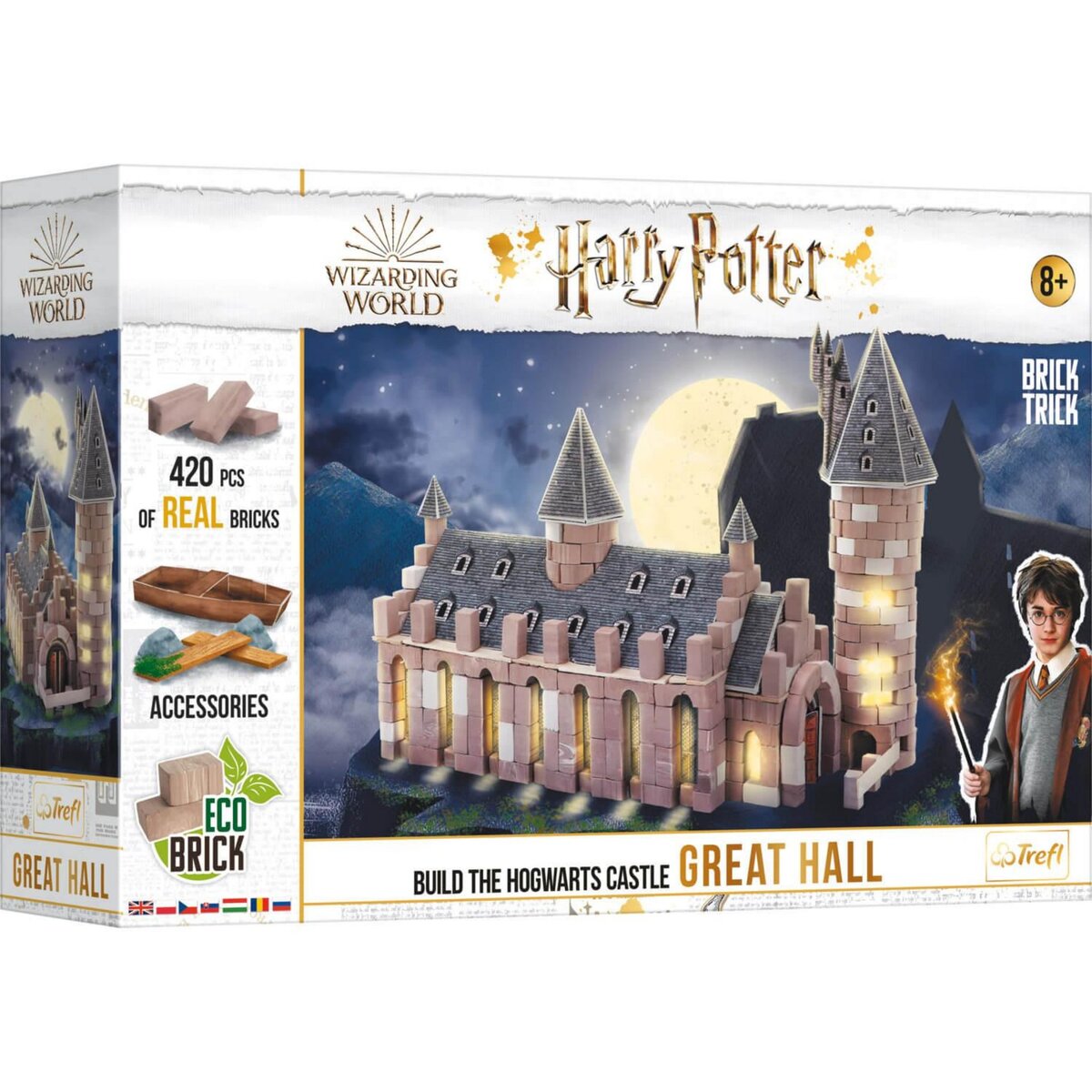 Trefl Puzzle 3D - Brick Trick : Harry Potter : Grande Salle pas cher 