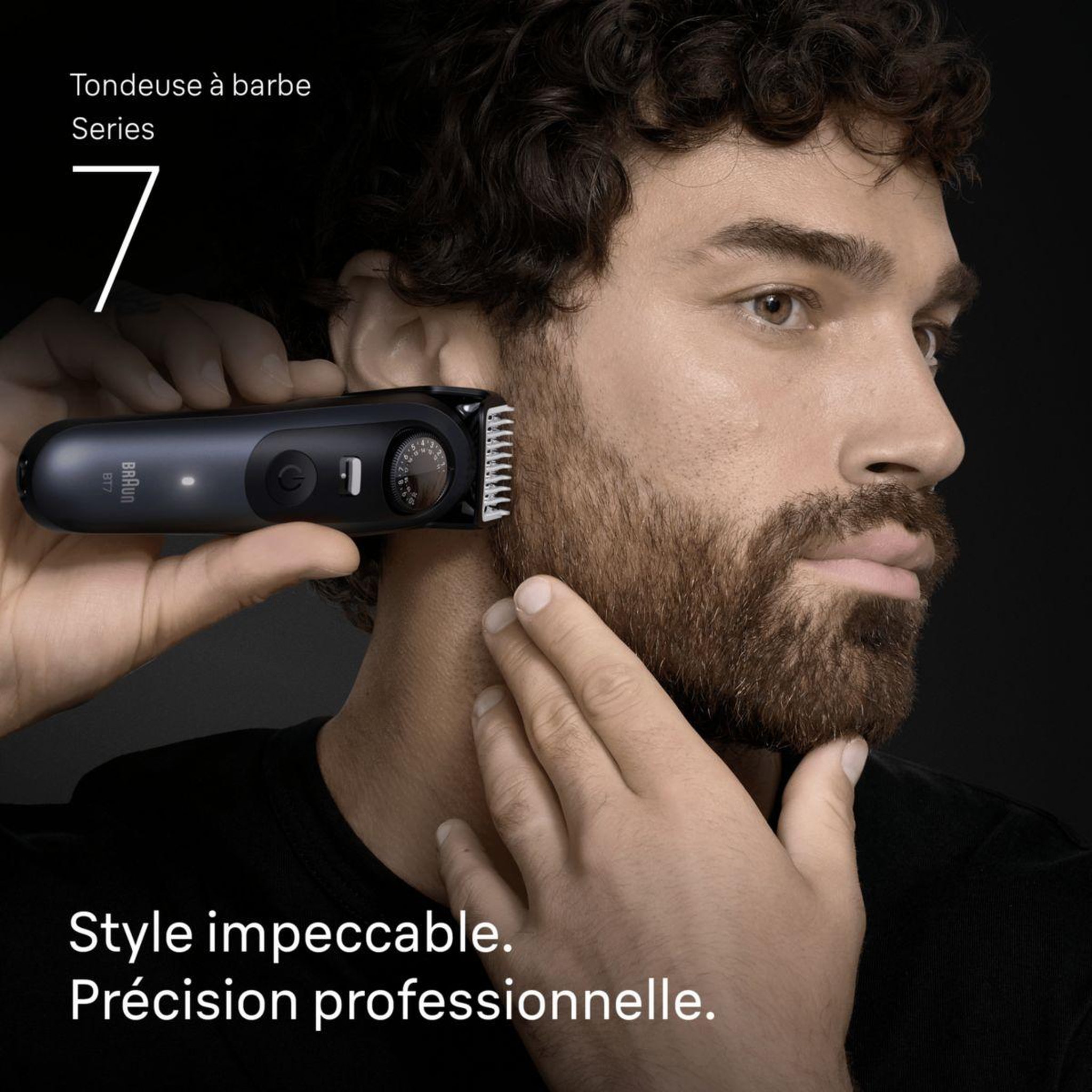 Voir la diapositive 2 : BRAUN Tondeuse barbe bt7540