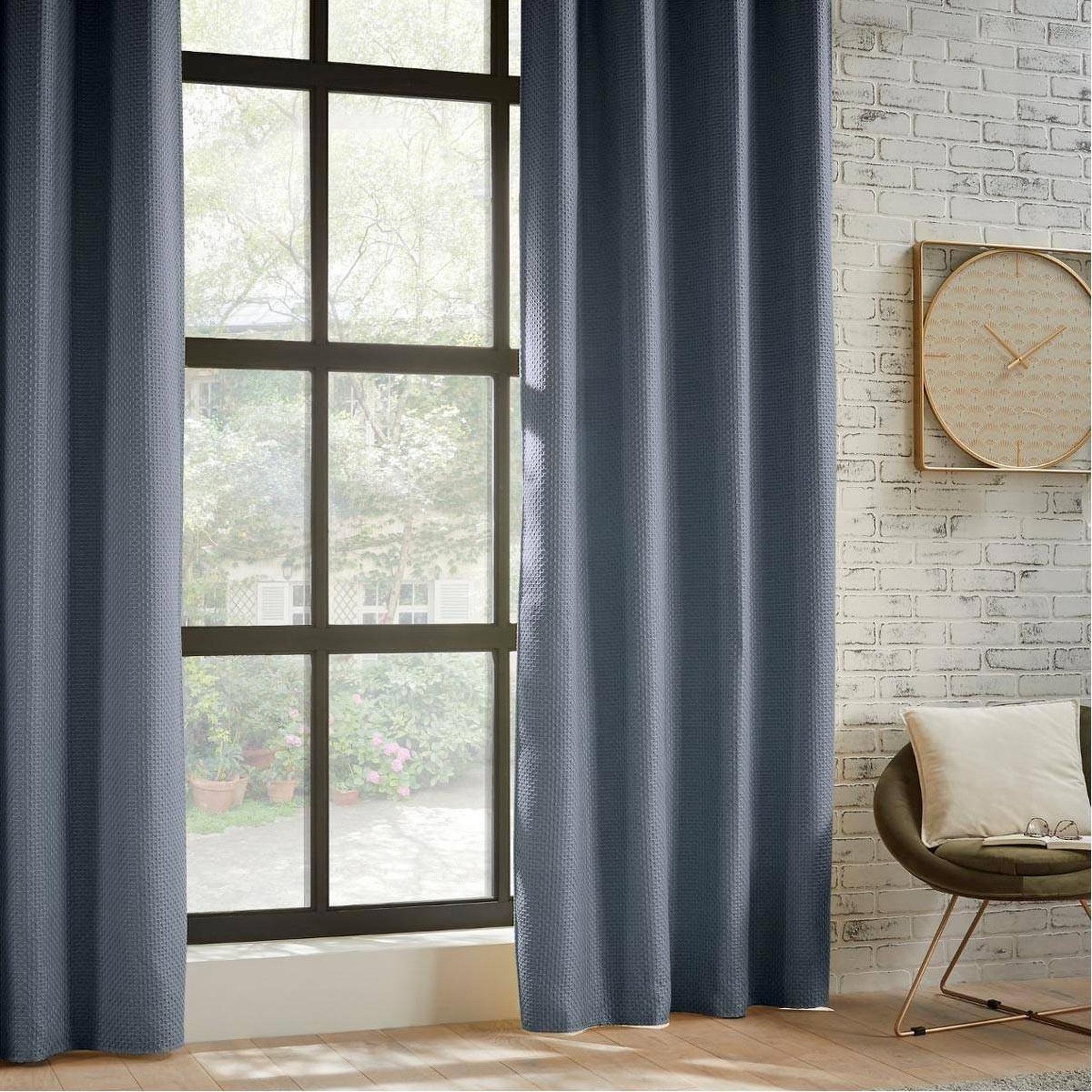 Voir la diapositive 2 : ATMOSPHERA Rideau occultant à œillets  mattone  140x260cm gris