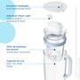 Voir la diapositive 4 : BRITA BRITA Carafe en verre bleue (2,5L) inclus 1 cartouche filtrante BRITA MAXTRA PRO All-in-1