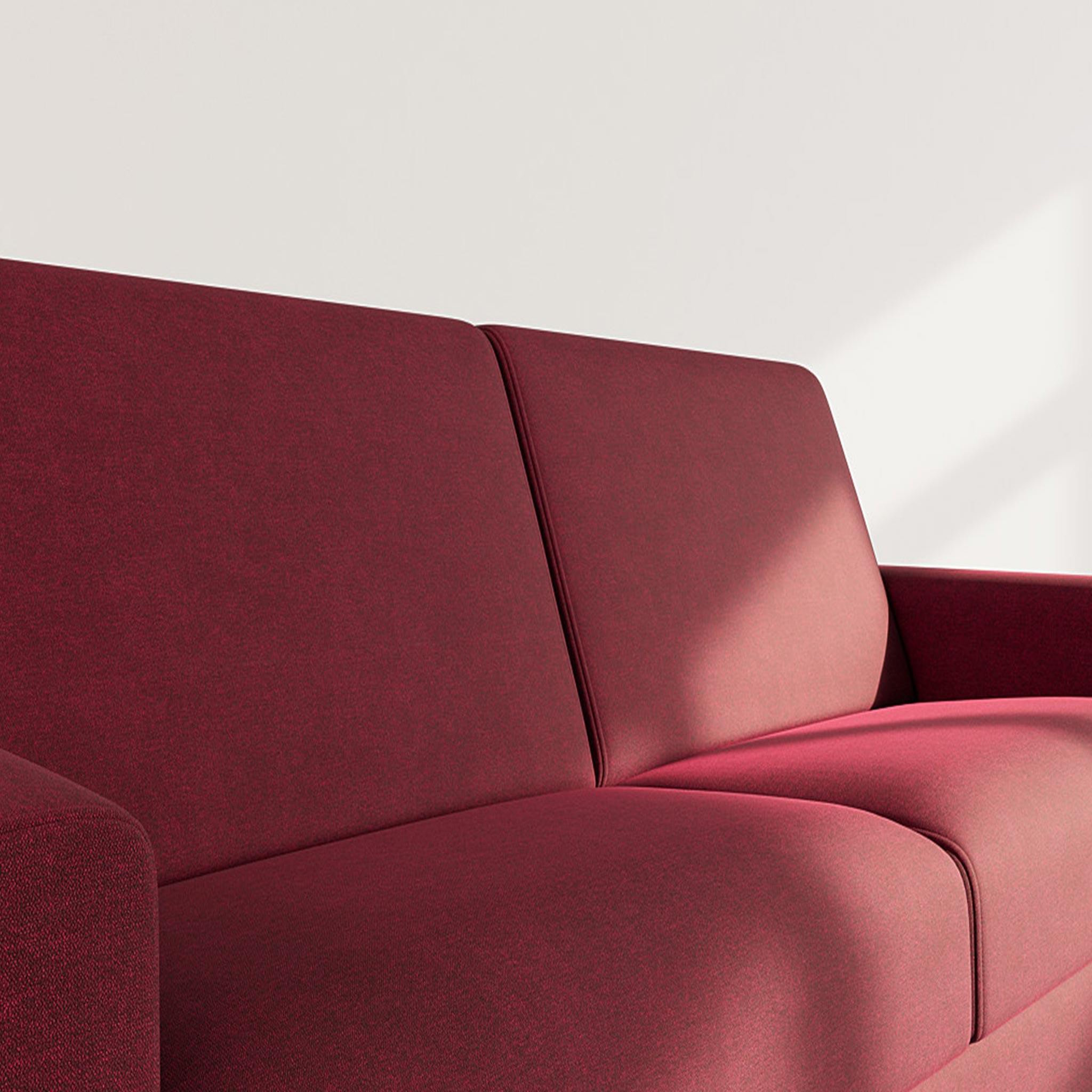 Voir la diapositive 4 : BEST MOBILIER Julia - canapé 3 places convertible express couchage quotidien 140 cm matelas 14 cm en tissu
