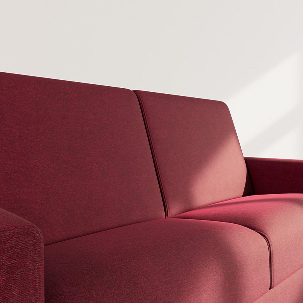 BEST MOBILIER Julia - canapé 3 places convertible express couchage quotidien 140 cm matelas 14 cm en tissu