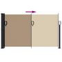 Voir la diapositive 5 : VIDAXL Auvent lateral retractable taupe 120x600 cm