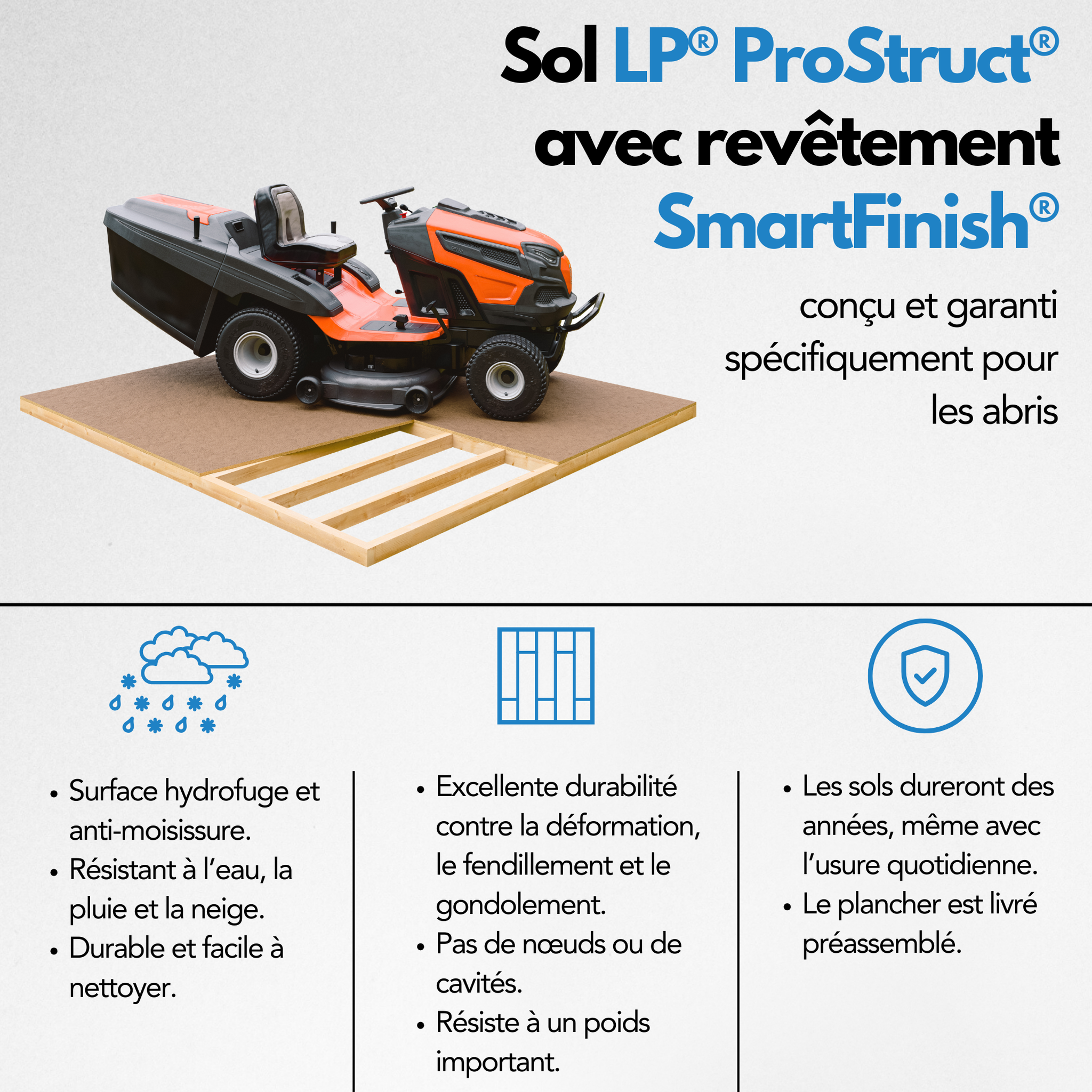 Voir la diapositive 4 : TIMBELA Abri de Jardin Qualité Premium 3m²/L161xL294xH239 cm avec sol, bardeaux bitumineux M901A