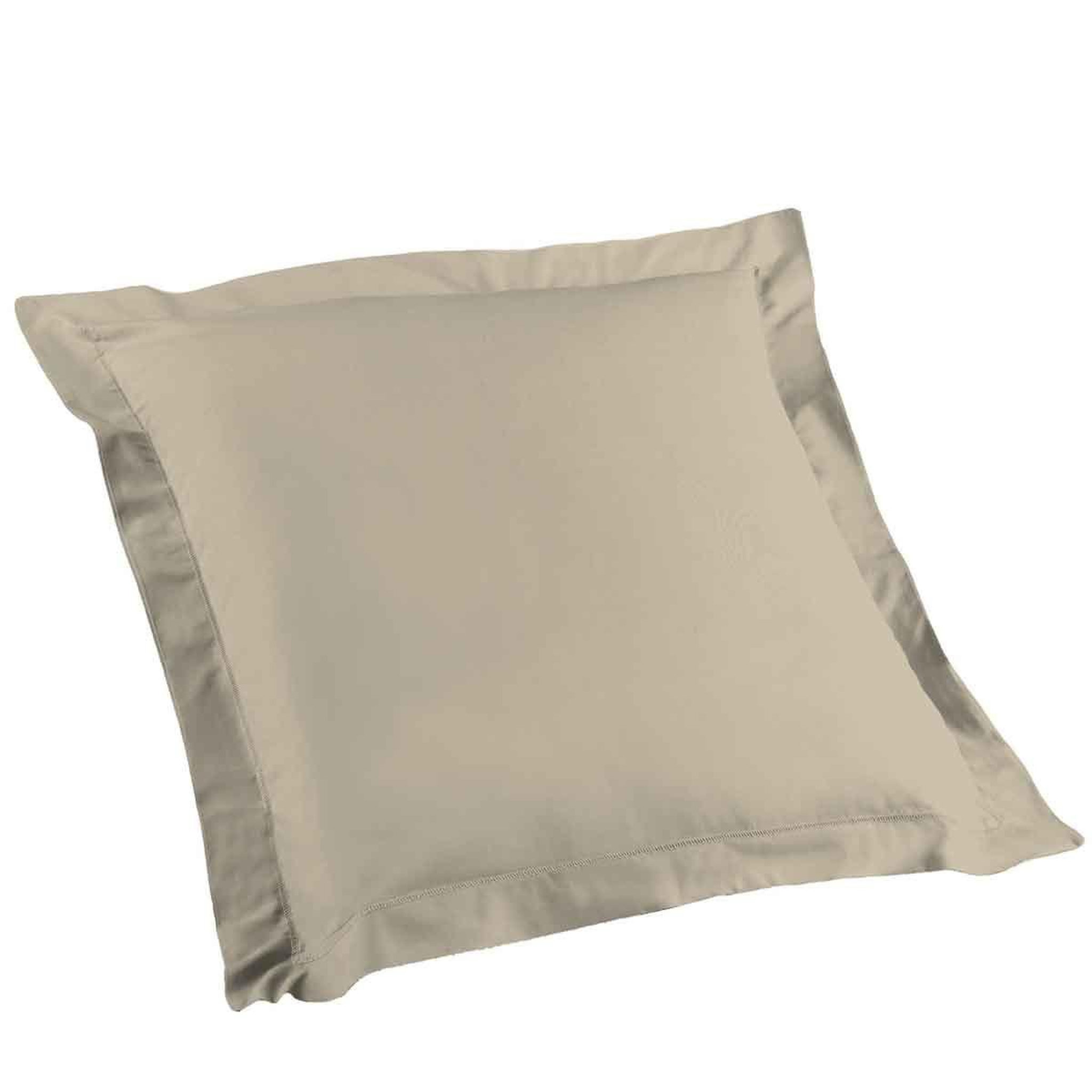 Douceur d'Intérieur Taie d'oreiller en coton bio  biolina  63x63cm taupe