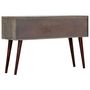 Voir la diapositive 3 : VIDAXL Table console Gris 120x35x75 cm Bois de manguier massif brut
