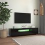 Voir la diapositive 3 : VIDAXL Meuble TV avec lumieres LED noir 160x35x40 cm