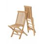 Voir la diapositive 4 : CONCEPT USINE Table de jardin rectangulaire 4 chaises 2 fauteuils en teck KAJANG